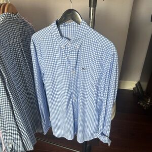 Vineyard Vines Light Blue and White Checkered Shirt